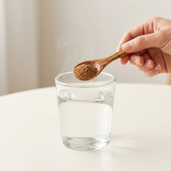 Add 1 scoop (4) of AFRIROOT Kola Powder